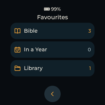 Shema favourites screen