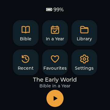 Shema device showing the Home screen